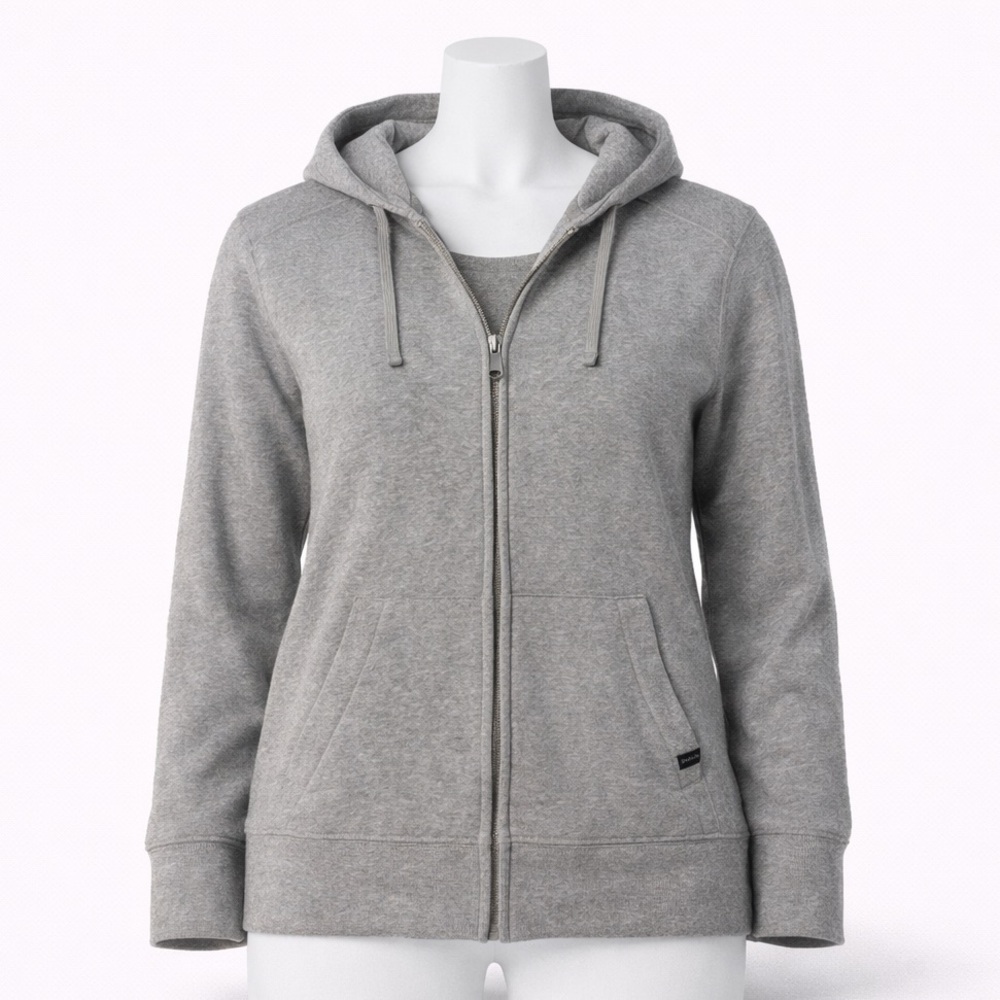 Prana Men's Heather‎ Grey Zip Hoodie